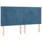 vidaXL Cama box spring con colchón terciopelo azul oscuro 200x200 cm vidaXL Cama box spring con colchón terciopelo azul oscuro 200x200 cm