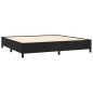 vidaXL Cama box spring con colchón terciopelo negro 200x200 cm vidaXL Cama box spring con colchón terciopelo negro 200x200 cm
