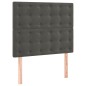 vidaXL Cama box spring con colchón terciopelo gris oscuro 80x200 cm vidaXL Cama box spring con colchón terciopelo gris oscuro 80x200 cm