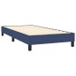 vidaXL Cama box spring con colchón y LED tela azul 80x200 cm vidaXL Cama box spring con colchón y LED tela azul 80x200 cm