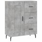 vidaXL Aparador alto madera contrachapada gris hormigón 69,5x34x180 cm