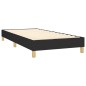vidaXL Cama box spring con colchón LED tela negro 100x200 cm vidaXL Cama box spring con colchón LED tela negro 100x200 cm