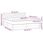 vidaXL Cama box spring con colchón y LED tela gris oscuro 160x200 cm vidaXL Cama box spring con colchón y LED tela gris oscuro 160x200 cm
