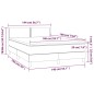 vidaXL Cama box spring colchón y LED cuero sintético marrón 140x190 cm vidaXL Cama box spring colchón y LED cuero sintético marrón 140x190 cm