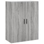 vidaXL Aparador alto madera contrachapada gris sonoma 69,5x34x180 cm vidaXL Aparador alto madera contrachapada gris sonoma 69,5x34x180 cm