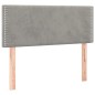 vidaXL Cama box spring colchón y LED terciopelo gris claro 80x200 cm vidaXL Cama box spring colchón y LED terciopelo gris claro 80x200 cm