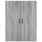 vidaXL Aparador alto madera contrachapada gris sonoma 69,5x34x180 cm vidaXL Aparador alto madera contrachapada gris sonoma 69,5x34x180 cm