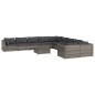 vidaXL Set de muebles de jardín 11 pzas y cojines ratán sintético gris vidaXL Set de muebles de jardín 11 pzas y cojines ratán sintético gris