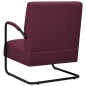 vidaXL Sillón de tela morado vidaXL Sillón de tela morado