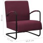 vidaXL Sillón de tela morado vidaXL Sillón de tela morado