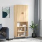 vidaXL Aparador alto madera contrachapada color roble 69,5x34x180 cm vidaXL Aparador alto madera contrachapada color roble 69,5x34x180 cm