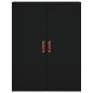 vidaXL Aparador alto madera contrachapada negro 69,5x34x180 cm vidaXL Aparador alto madera contrachapada negro 69,5x34x180 cm