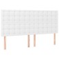 vidaXL Cama box spring colchón y LED cuero sintético blanco 200x200 cm vidaXL Cama box spring colchón y LED cuero sintético blanco 200x200 cm