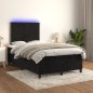 vidaXL Cama box spring colchón y LED terciopelo negro 120x200 cm vidaXL Cama box spring colchón y LED terciopelo negro 120x200 cm