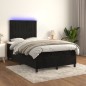 vidaXL Cama box spring colchón y LED terciopelo negro 120x200 cm vidaXL Cama box spring colchón y LED terciopelo negro 120x200 cm