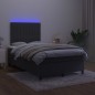 vidaXL Cama box spring colchón y LED terciopelo negro 120x200 cm vidaXL Cama box spring colchón y LED terciopelo negro 120x200 cm