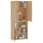 vidaXL Aparador alto madera contrachapada color roble 69,5x34x180 cm vidaXL Aparador alto madera contrachapada color roble 69,5x34x180 cm