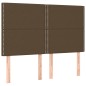 vidaXL Cama box spring con colchón tela marrón oscuro 140x190 cm vidaXL Cama box spring con colchón tela marrón oscuro 140x190 cm