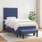 vidaXL Cama box spring con colchón tela azul 80x200 cm vidaXL Cama box spring con colchón tela azul 80x200 cm