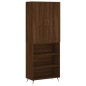 vidaXL Aparador alto madera contrachapada marrón roble 69,5x34x180 cm vidaXL Aparador alto madera contrachapada marrón roble 69,5x34x180 cm