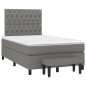 vidaXL Cama box spring con colchón tela gris oscuro 120x200 cm vidaXL Cama box spring con colchón tela gris oscuro 120x200 cm