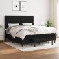 vidaXL Cama box spring con colchón tela negro 180x200 cm vidaXL Cama box spring con colchón tela negro 180x200 cm