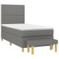 vidaXL Cama box spring con colchón tela gris oscuro 80x200 cm vidaXL Cama box spring con colchón tela gris oscuro 80x200 cm