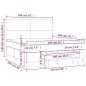 vidaXL Cama box spring con colchón tela gris claro 160x200 cm vidaXL Cama box spring con colchón tela gris claro 160x200 cm