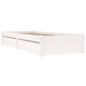 vidaXL Estructura de cama con cajones blanco 100x200 cm vidaXL Estructura de cama con cajones blanco 100x200 cm