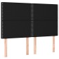 vidaXL Cama box spring con colchón tela negro 140x200 cm vidaXL Cama box spring con colchón tela negro 140x200 cm