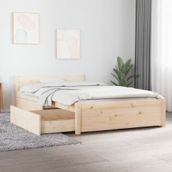 vidaXL Estructura de cama con cajones 90x200 cm