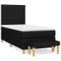 vidaXL Cama box spring con colchón tela negro 80x200 cm vidaXL Cama box spring con colchón tela negro 80x200 cm