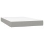 vidaXL Cama box spring con colchón tela gris claro 120x200 cm vidaXL Cama box spring con colchón tela gris claro 120x200 cm
