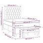 vidaXL Cama box spring con colchón tela gris claro 120x200 cm vidaXL Cama box spring con colchón tela gris claro 120x200 cm