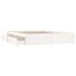 vidaXL Estructura de cama con cajones blanco 150x200 cm vidaXL Estructura de cama con cajones blanco 150x200 cm