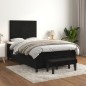 vidaXL Cama box spring con colchón terciopelo negro 120x200 cm vidaXL Cama box spring con colchón terciopelo negro 120x200 cm