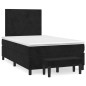 vidaXL Cama box spring con colchón terciopelo negro 120x200 cm vidaXL Cama box spring con colchón terciopelo negro 120x200 cm