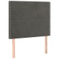 vidaXL Cama box spring con colchón terciopelo gris oscuro 90x200 cm vidaXL Cama box spring con colchón terciopelo gris oscuro 90x200 cm