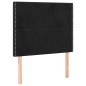 vidaXL Cama box spring con colchón terciopelo negro 100x200 cm vidaXL Cama box spring con colchón terciopelo negro 100x200 cm