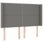 vidaXL Cama box spring colchón y luces LED tela gris oscuro 140x190 cm vidaXL Cama box spring colchón y luces LED tela gris oscuro 140x190 cm