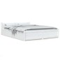vidaXL Estructura de cama con cajones blanco king size 150x200 cm vidaXL Estructura de cama con cajones blanco king size 150x200 cm