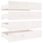 vidaXL Estructura de cama con cajones blanco king size 150x200 cm vidaXL Estructura de cama con cajones blanco king size 150x200 cm
