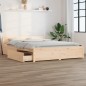 vidaXL Estructura de cama con cajones 140x200 cm vidaXL Estructura de cama con cajones 140x200 cm