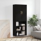 vidaXL Aparador alto madera contrachapada negro 69,5x34x180 cm vidaXL Aparador alto madera contrachapada negro 69,5x34x180 cm
