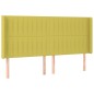 vidaXL Cama box spring colchón y luces LED tela verde 200x200 cm vidaXL Cama box spring colchón y luces LED tela verde 200x200 cm