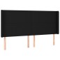 vidaXL Cama box spring colchón y luces LED tela negro 180x200 cm vidaXL Cama box spring colchón y luces LED tela negro 180x200 cm