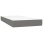 vidaXL Cama box spring colchón y luces LED tela gris claro 200x200 cm vidaXL Cama box spring colchón y luces LED tela gris claro 200x200 cm