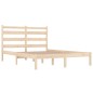 vidaXL Estructura de cama de madera maciza de pino 140x190 cm