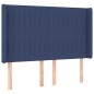 vidaXL Cama box spring colchón y luces LED tela azul 140x190 cm vidaXL Cama box spring colchón y luces LED tela azul 140x190 cm