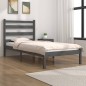 vidaXL Estructura de cama madera maciza de pino gris 90x200 cm vidaXL Estructura de cama madera maciza de pino gris 90x200 cm